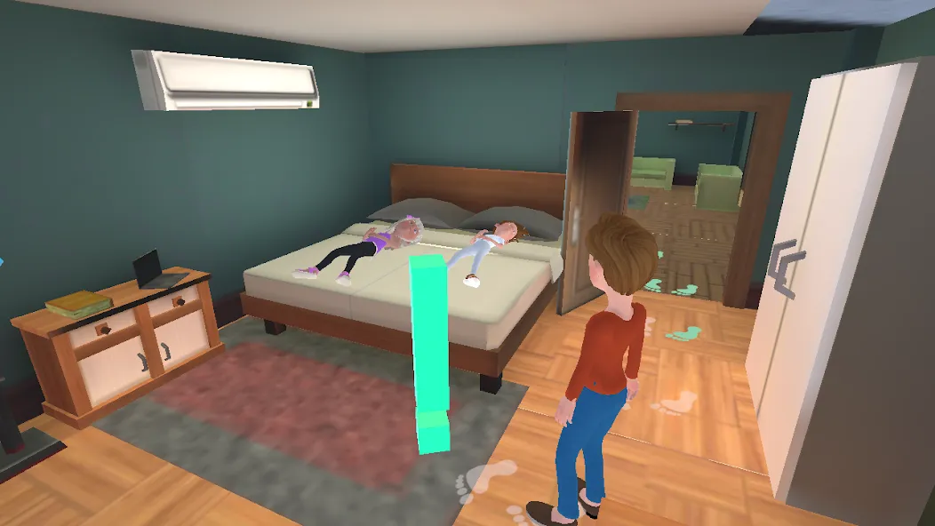 Super Dad Virtual : Happy Game [МОД: Много монет, Открытые уровни и Мега MOD] Screenshot 3
