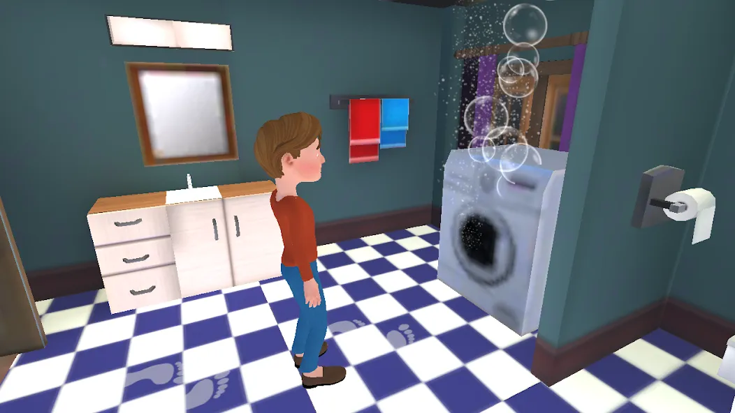 Super Dad Virtual : Happy Game [МОД: Много монет, Открытые уровни и Мега MOD] Screenshot 4