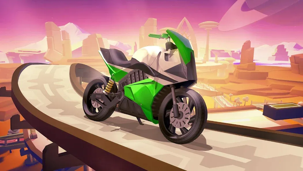Gravity Rider Zero (Гравити Райдер Зеро) [МОД: Все открыто, Дополнительные деньги и Меню MOD] Screenshot 1