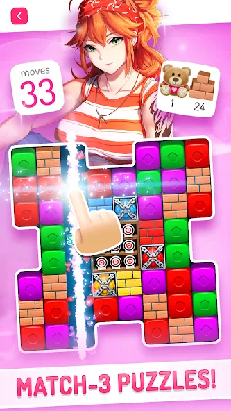 Eroblast: Waifu Dating Sim (Эробласт) [МОД: Бесконечные деньги, Монеты и Мега MOD] Screenshot 3