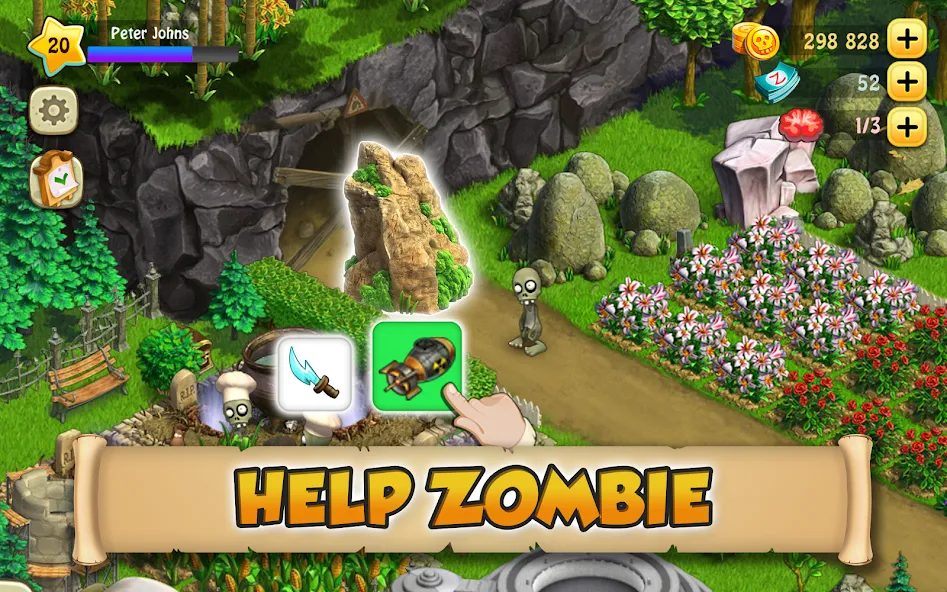 Zombie Castaways [МОД: Меню, Бесконечные монеты и Открытые уровни] Screenshot 1