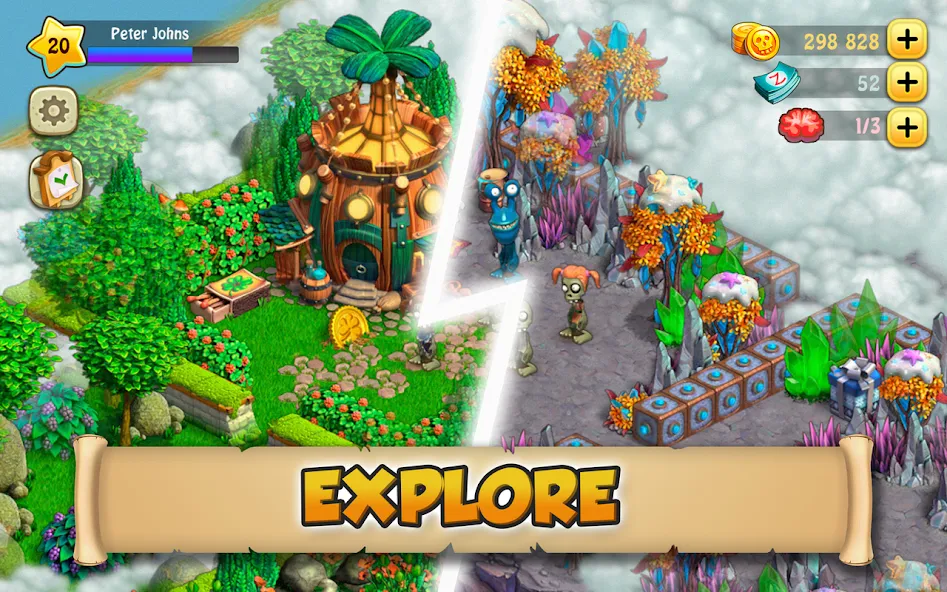 Zombie Castaways [МОД: Меню, Бесконечные монеты и Открытые уровни] Screenshot 3