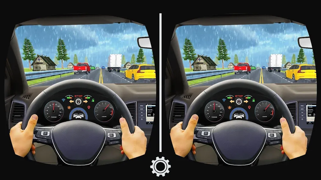 VR Traffic Racing In Car Drive (ВР Трафик Гонки на Автомобиле Вождения) [МОД: Меню, Бесконечные монеты и Открытые уровни] Screenshot 3