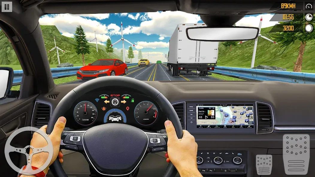 VR Traffic Racing In Car Drive (ВР Трафик Гонки на Автомобиле Вождения) [МОД: Меню, Бесконечные монеты и Открытые уровни] Screenshot 4