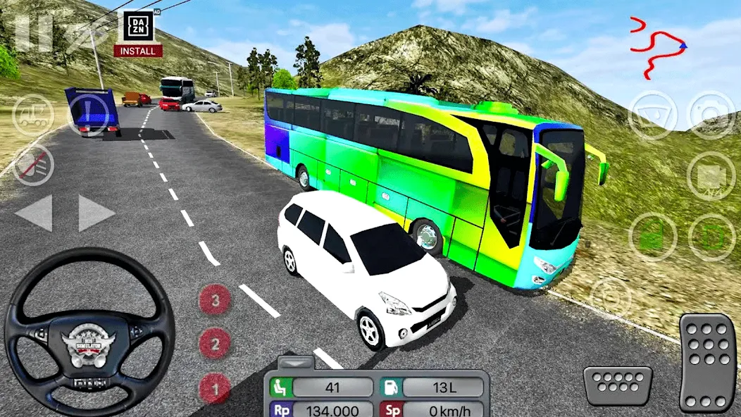 Coach Tourist Bus City Driving [МОД: Бесконечные деньги, Монеты и Мега MOD] Screenshot 3
