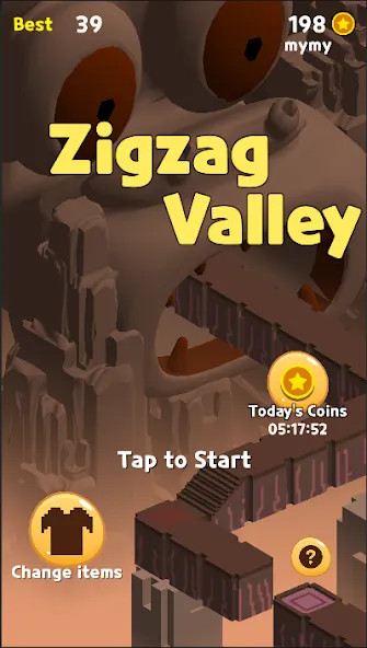 Zigzag Valley,Endless game [МОД: Много денег, Монет и Все открыто] Screenshot 1