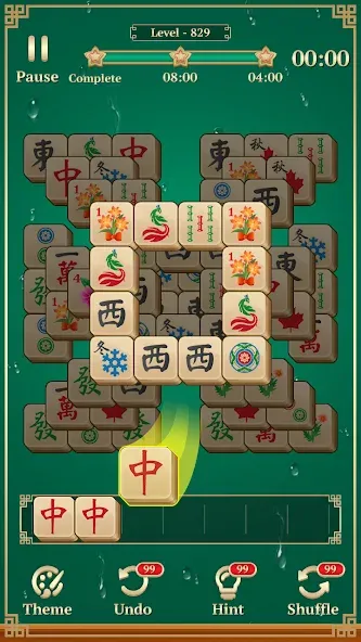Mahjong Solitaire: 3 Tiles (Маджонг Классик) [МОД: Много денег, Монет и Все открыто] Screenshot 2