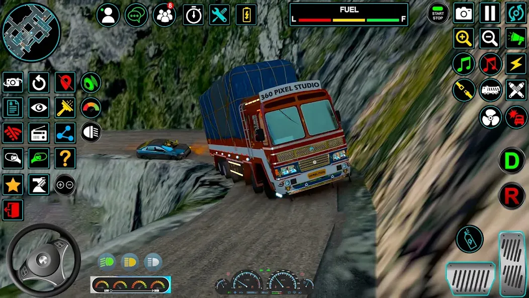 Indian Truck Offroad Cargo Sim (Индийский грузовик   ) [МОД: Все открыто, Дополнительные деньги и Меню MOD] Screenshot 1