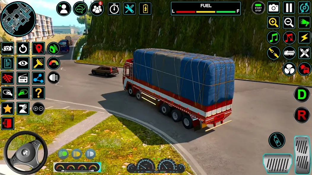 Indian Truck Offroad Cargo Sim (Индийский грузовик   ) [МОД: Все открыто, Дополнительные деньги и Меню MOD] Screenshot 2