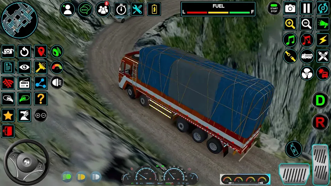 Indian Truck Offroad Cargo Sim (Индийский грузовик   ) [МОД: Все открыто, Дополнительные деньги и Меню MOD] Screenshot 4