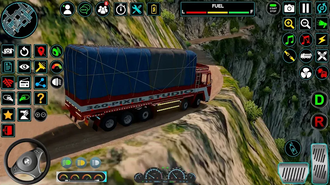 Indian Truck Offroad Cargo Sim (Индийский грузовик   ) [МОД: Все открыто, Дополнительные деньги и Меню MOD] Screenshot 5