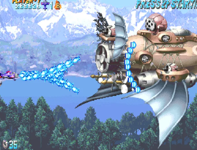 Progear- Airplane Shooter (Прогиа) [МОД: Бесконечные деньги, Монеты и Мега MOD] Screenshot 1