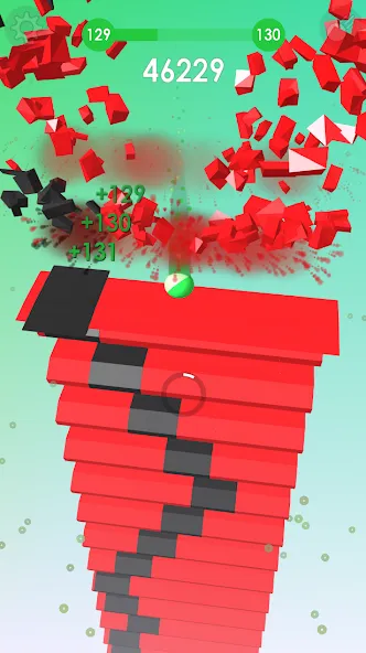 Ball: Blast colorful bricks 3d [МОД: Бесконечные деньги, Монеты и Мега MOD] Screenshot 2