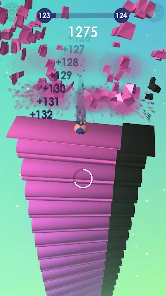 Ball: Blast colorful bricks 3d [МОД: Бесконечные деньги, Монеты и Мега MOD] Screenshot 4