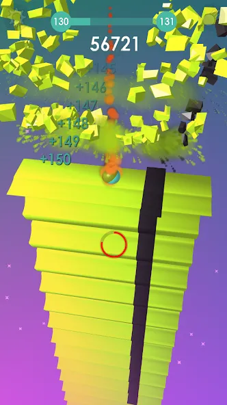 Ball: Blast colorful bricks 3d [МОД: Бесконечные деньги, Монеты и Мега MOD] Screenshot 5