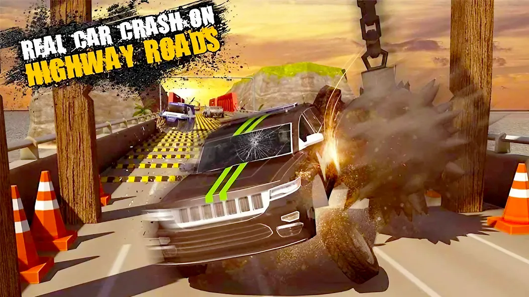 Car Crash Speed Bump Car Games [МОД: Бесконечные деньги, Монеты и Мега MOD] Screenshot 1