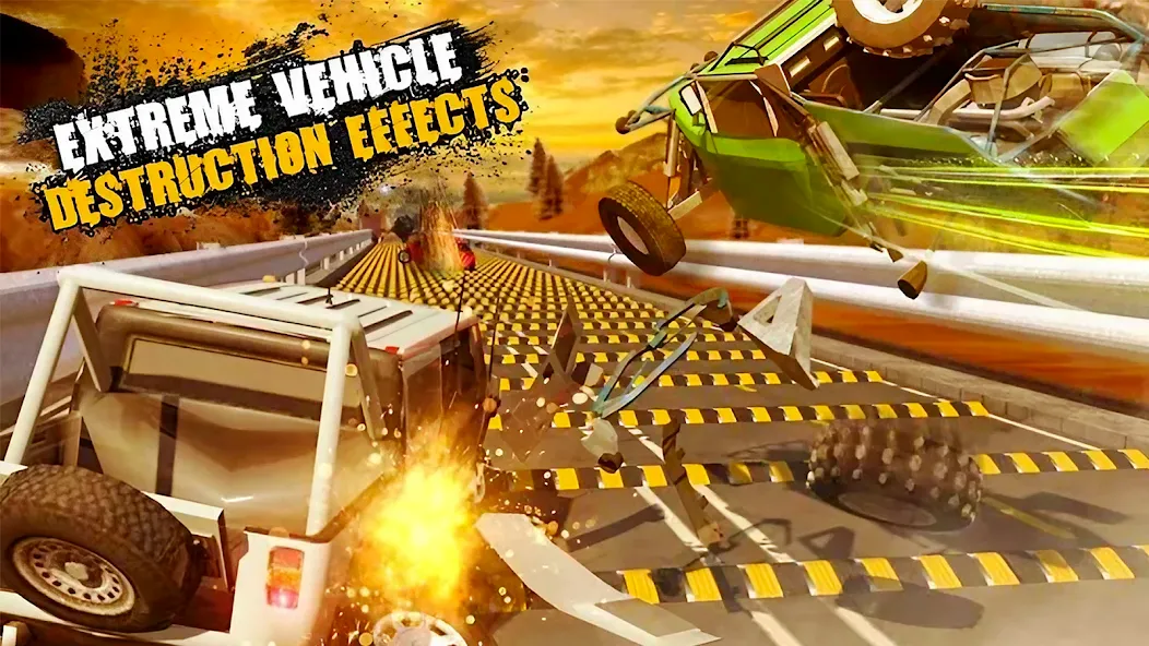 Car Crash Speed Bump Car Games [МОД: Бесконечные деньги, Монеты и Мега MOD] Screenshot 2