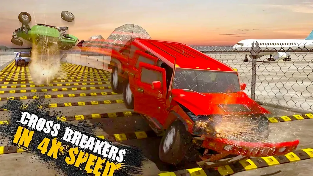 Car Crash Speed Bump Car Games [МОД: Бесконечные деньги, Монеты и Мега MOD] Screenshot 3