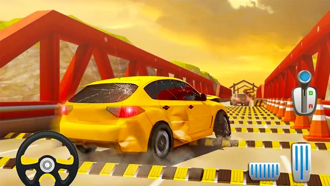 Car Crash Speed Bump Car Games [МОД: Бесконечные деньги, Монеты и Мега MOD] Screenshot 4