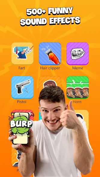 Prank Sounds Haircut, Air Horn [МОД: Бесконечные деньги, Монеты и Мега MOD] Screenshot 4