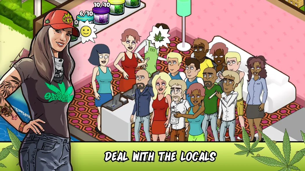 Weed City - Hemp Farm Tycoon (Уид Сити) [МОД: Много денег, Монет и Все открыто] Screenshot 3