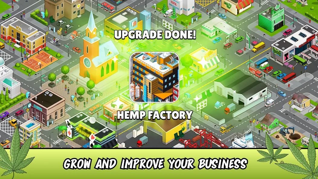 Weed City - Hemp Farm Tycoon (Уид Сити) [МОД: Много денег, Монет и Все открыто] Screenshot 4