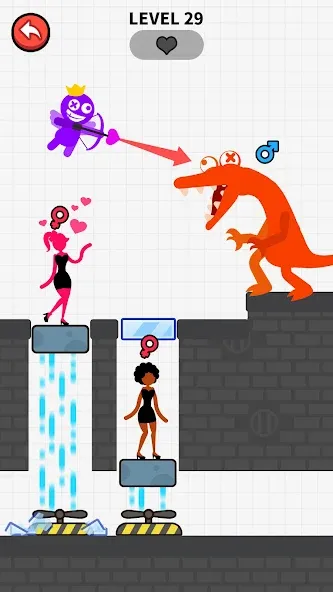 Love Archer rainbow monster (Лав Арчер райнбоу монстер) [МОД: Много монет, Открытые уровни и Мега MOD] Screenshot 3