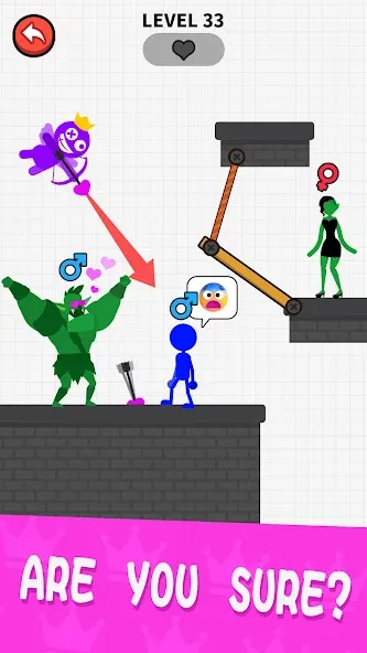 Love Archer rainbow monster (Лав Арчер райнбоу монстер) [МОД: Много монет, Открытые уровни и Мега MOD] Screenshot 5