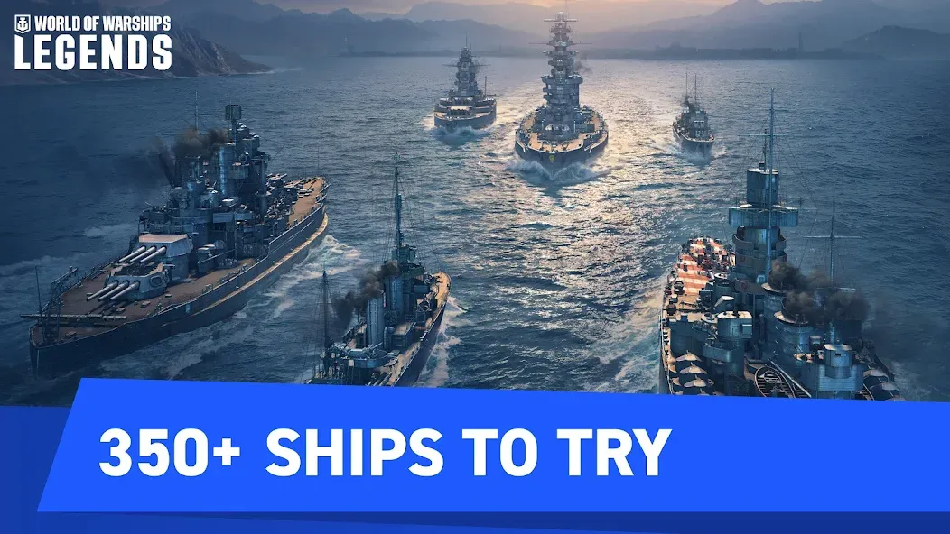 World of Warships Legends PvP (Ворлд оф Варшипс Легендс) [МОД: Много монет, Открытые уровни и Мега MOD] Screenshot 1