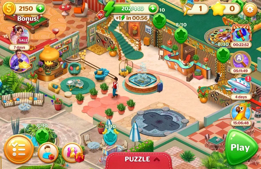 Hidden Hotel: Miami Mystery (Хидден Хотел) [МОД: Деньги, Монеты и Меню MOD] Screenshot 5
