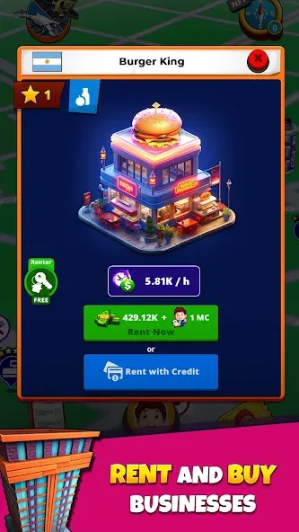 Geopoly: Tycoon NFT Idle Game (ГЕОПОЛИ Реал) [МОД: Меню, Бесконечные монеты и Открытые уровни] Screenshot 1