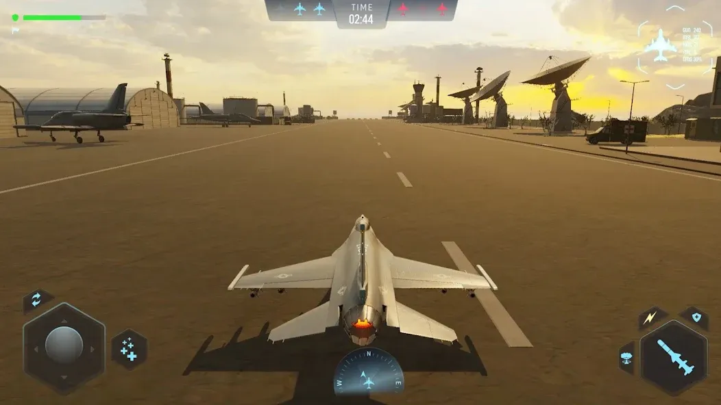 Sky Warriors: Airplane Games (Скай Ворриорс) [МОД: Меню, Бесконечные монеты и Открытые уровни] Screenshot 1