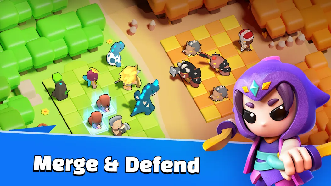 Merge War: Super Legion Master (Мердж Вар) [МОД: Меню, Бесконечные монеты и Открытые уровни] Screenshot 2