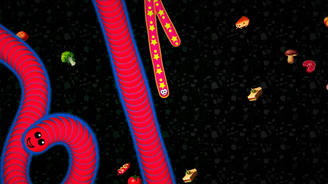 Worms Zone .io - Hungry Snake [МОД: Все открыто, Дополнительные деньги и Меню MOD] Screenshot 3