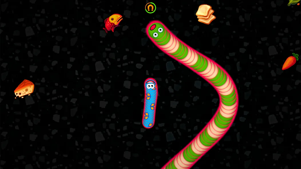 Worms Zone .io - Hungry Snake [МОД: Все открыто, Дополнительные деньги и Меню MOD] Screenshot 5