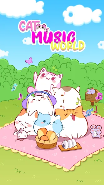 Cat World Music (Кэт Ворлд Мьюзик) [МОД: Бесконечные деньги, Монеты и Мега MOD] Screenshot 5