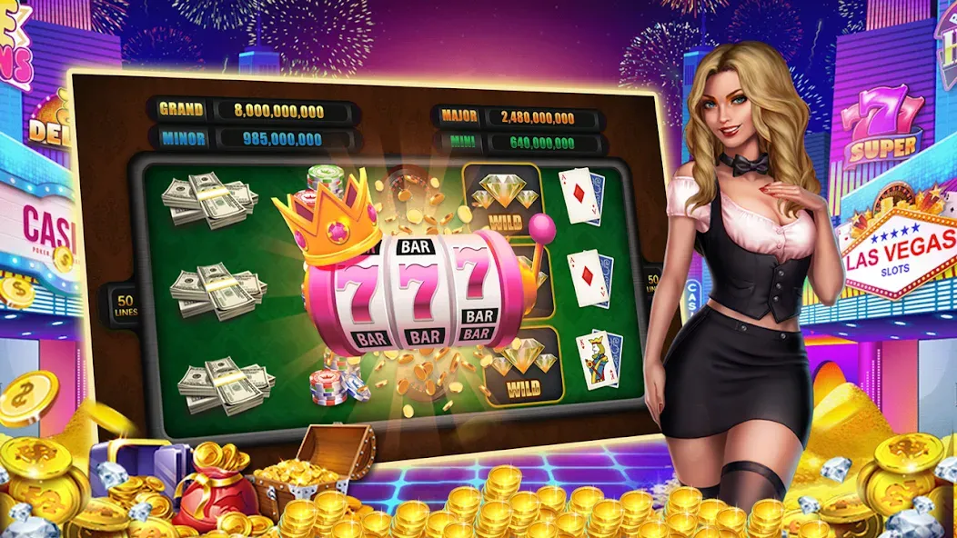 Winning Jackpot Slots Casino [МОД: Много денег, Монет и Все открыто] Screenshot 3