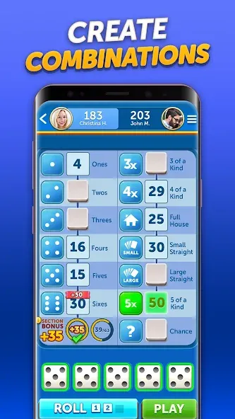 Dice With Buddies™ Social Game (Дайс вместе с друзьями Социальная игра) [МОД: Все открыто, Дополнительные деньги и Меню MOD] Screenshot 3