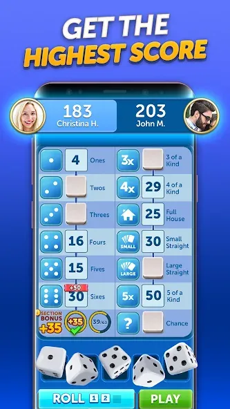 Dice With Buddies™ Social Game (Дайс вместе с друзьями Социальная игра) [МОД: Все открыто, Дополнительные деньги и Меню MOD] Screenshot 4