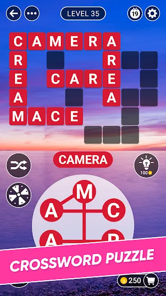 Word Farm Crossword [МОД: Деньги, Монеты и Меню MOD] Screenshot 1