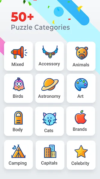 Word Search Colorful [МОД: Меню, Бесконечные монеты и Открытые уровни] Screenshot 3