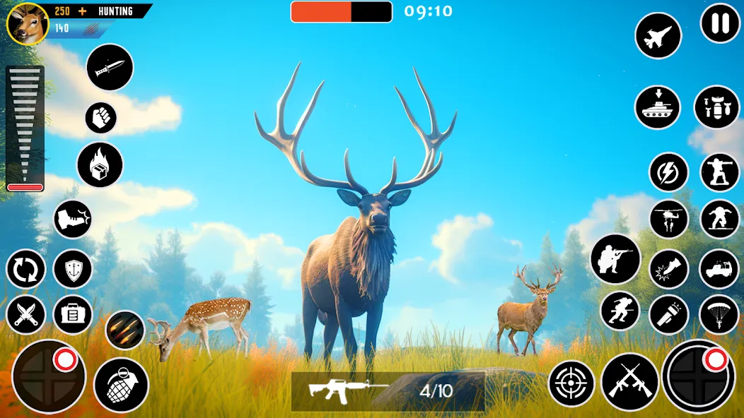 Wild Animal Deer Hunting Games (Охота на диких зверей с оружием  игры) [МОД: Меню, Бесконечные монеты и Открытые уровни] Screenshot 4