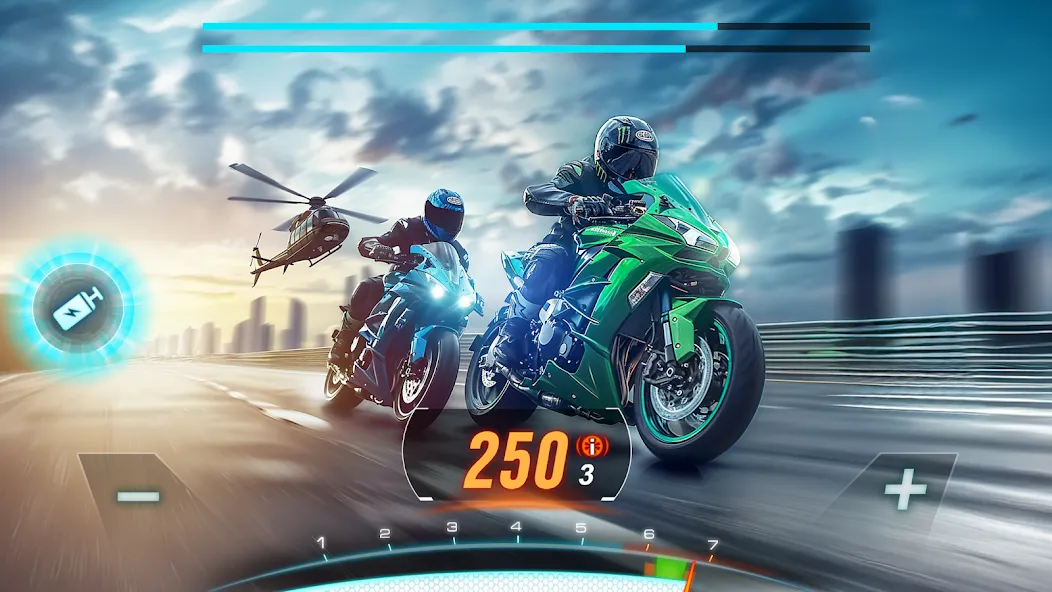 Motor Bike: Xtreme Races [МОД: Много монет, Открытые уровни и Мега MOD] Screenshot 1
