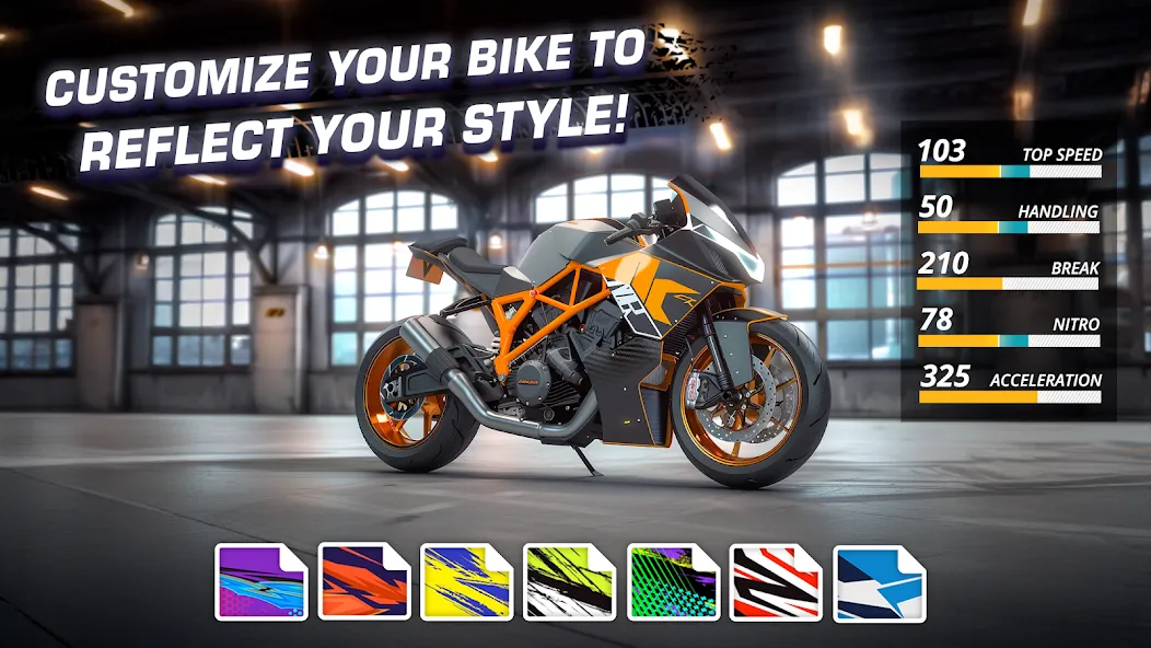 Motor Bike: Xtreme Races [МОД: Много монет, Открытые уровни и Мега MOD] Screenshot 4