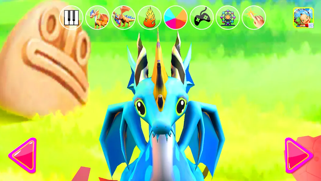 Talking Dragon Family (Талкинг Драгон Фэмели   ) [МОД: Бесконечные деньги, Монеты и Мега MOD] Screenshot 1
