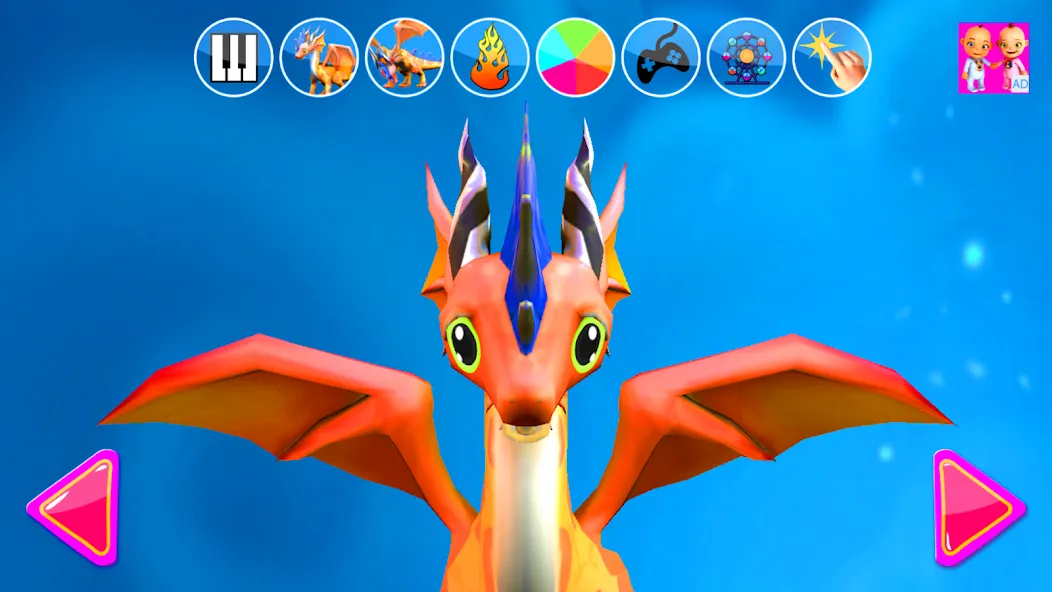 Talking Dragon Family (Талкинг Драгон Фэмели   ) [МОД: Бесконечные деньги, Монеты и Мега MOD] Screenshot 4