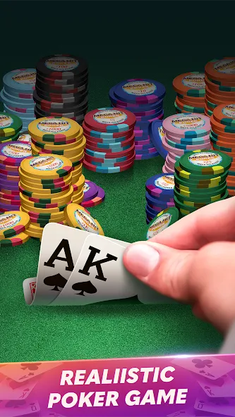 Mega Hit Poker: Texas Holdem (Мега Хит Покер) [МОД: Много монет, Открытые уровни и Мега MOD] Screenshot 1