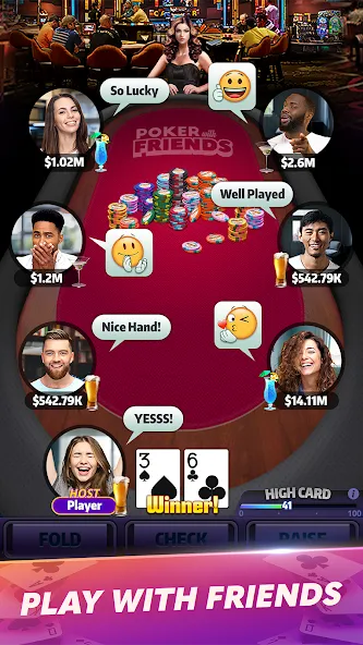Mega Hit Poker: Texas Holdem (Мега Хит Покер) [МОД: Много монет, Открытые уровни и Мега MOD] Screenshot 4