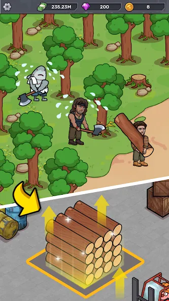 Lumber Out (Ламбер Аут) [МОД: Много монет, Открытые уровни и Мега MOD] Screenshot 4