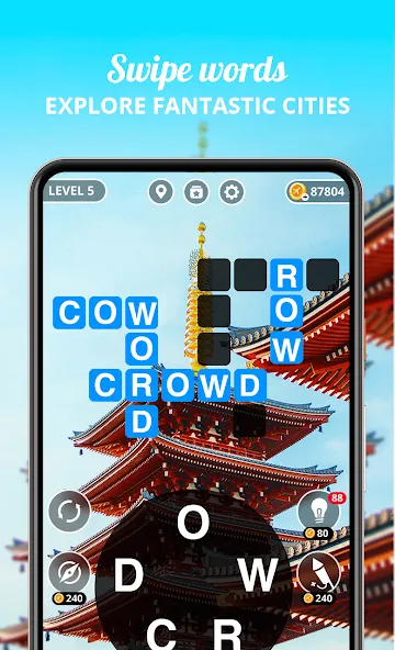 Wordwise® - Word Connect Game [МОД: Все открыто, Дополнительные деньги и Меню MOD] Screenshot 2